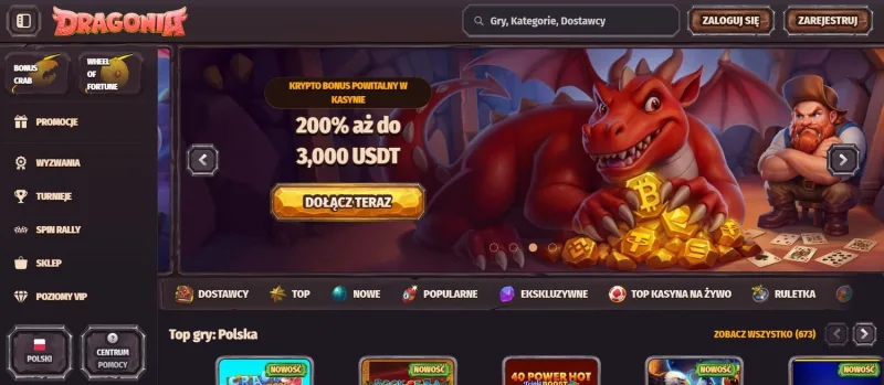 Dragonia - nowe kasyno online